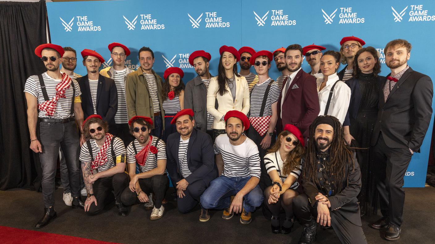 Il team di Clair Obscur: Expedition 33 alla cerimonia a Los Angeles