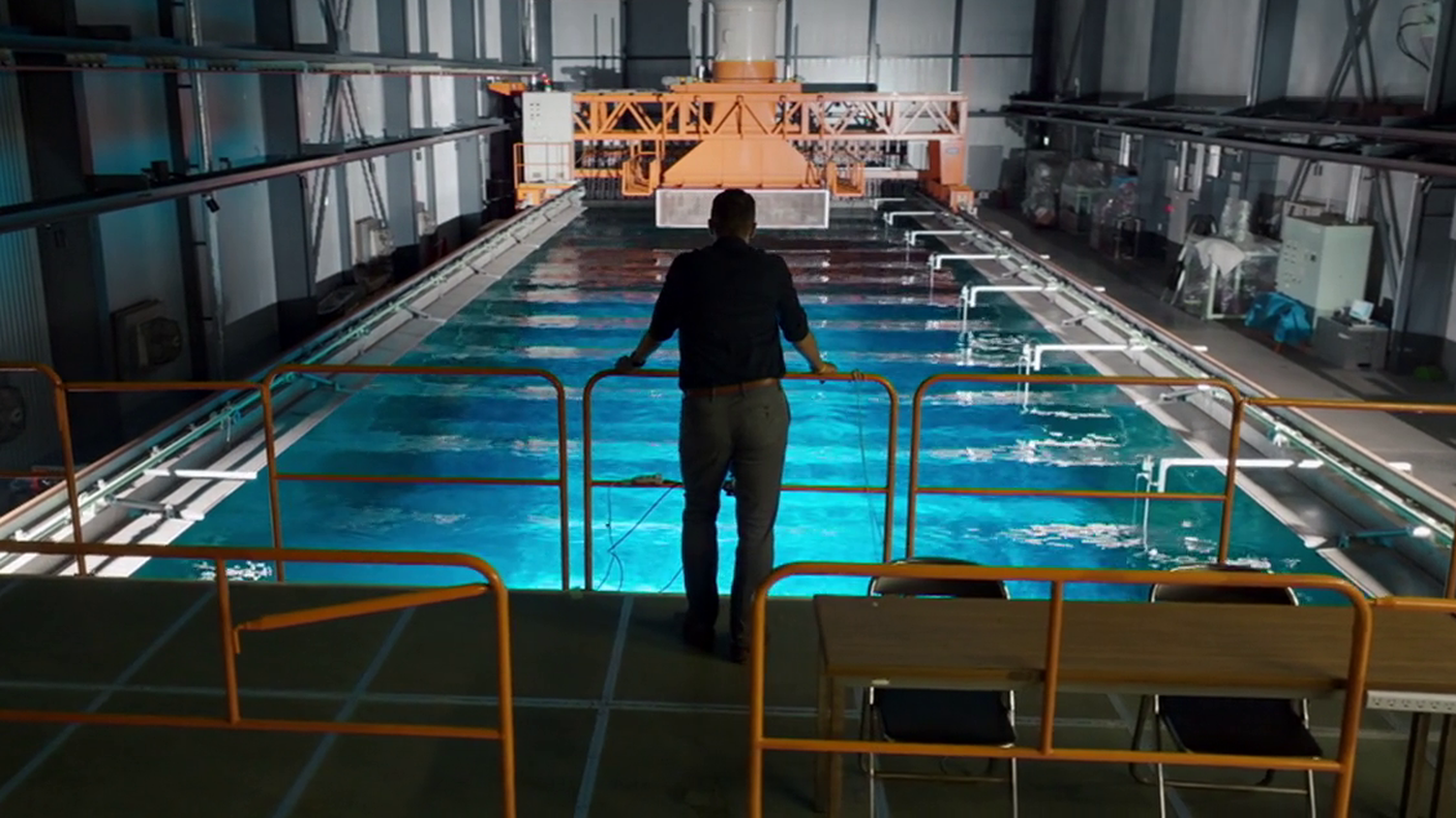 Vasca di simulazione - Università di Tokyo