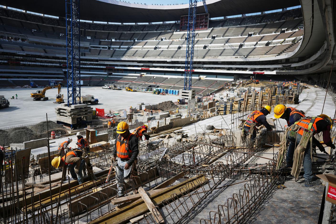 I lavoro all'Azteca Stadium, Città del Messico