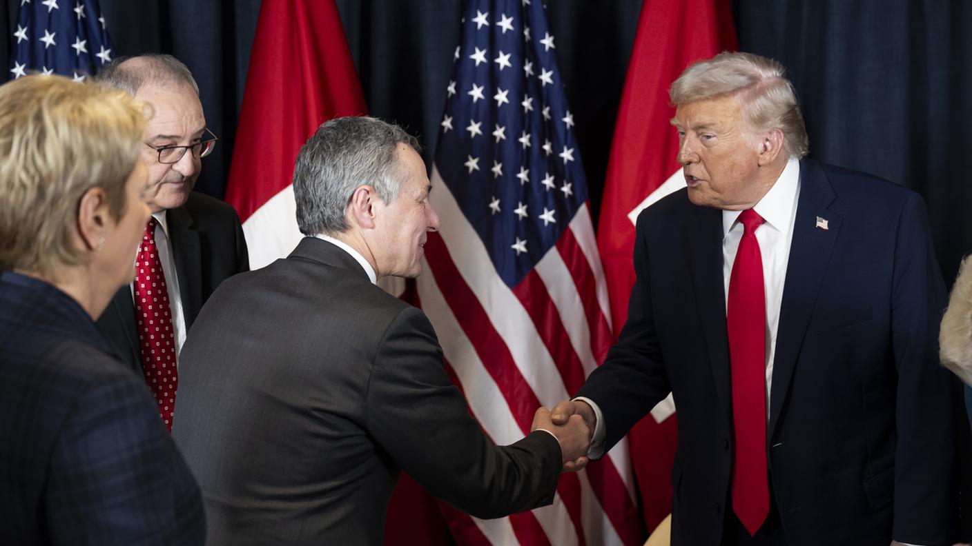 Il Consiglio federale ha incontrato mercoledì Trump a Davos
