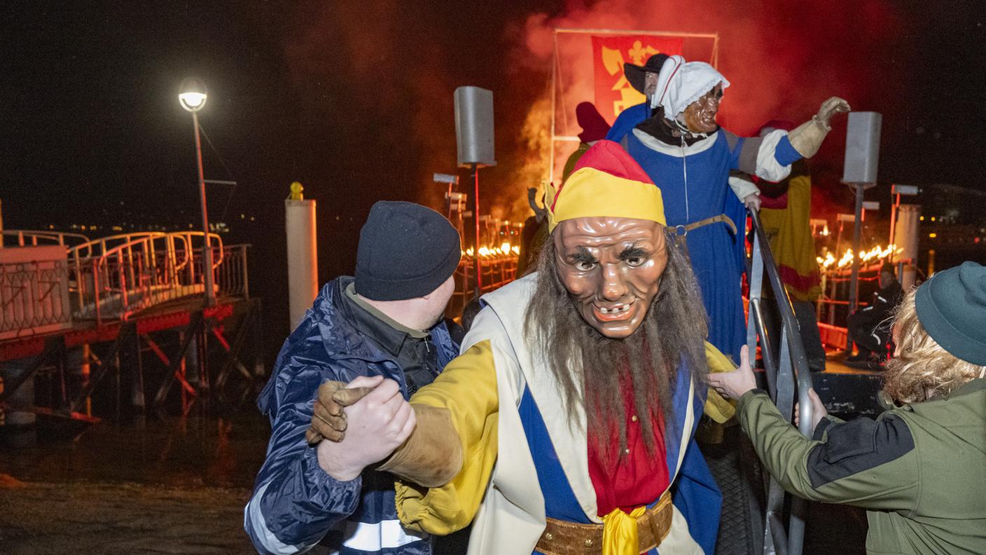 Il Fritschi è il personaggio clou della manifestazione scattata giovedì mattina a Lucerna