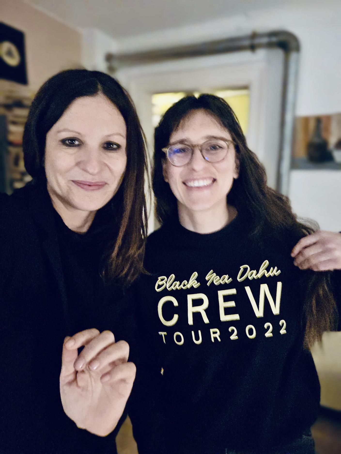 Sandra Romano (a sinistra) con Janine Cathrein (Balck Sea Daju)