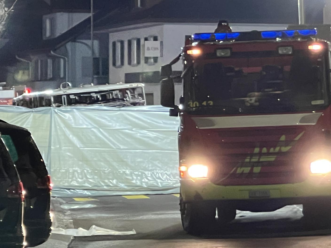 Sul luogo dell'incidente