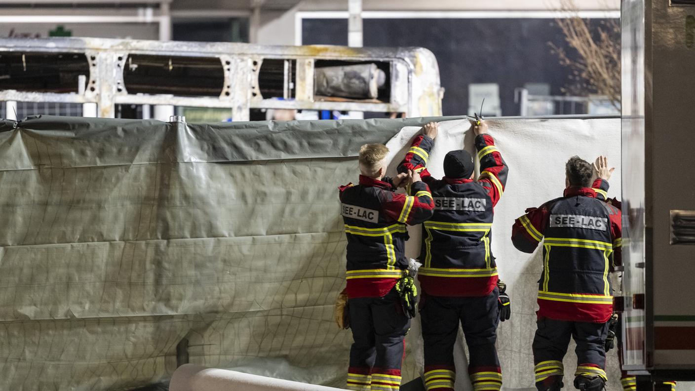 Martedì sera sul luogo della tragedia