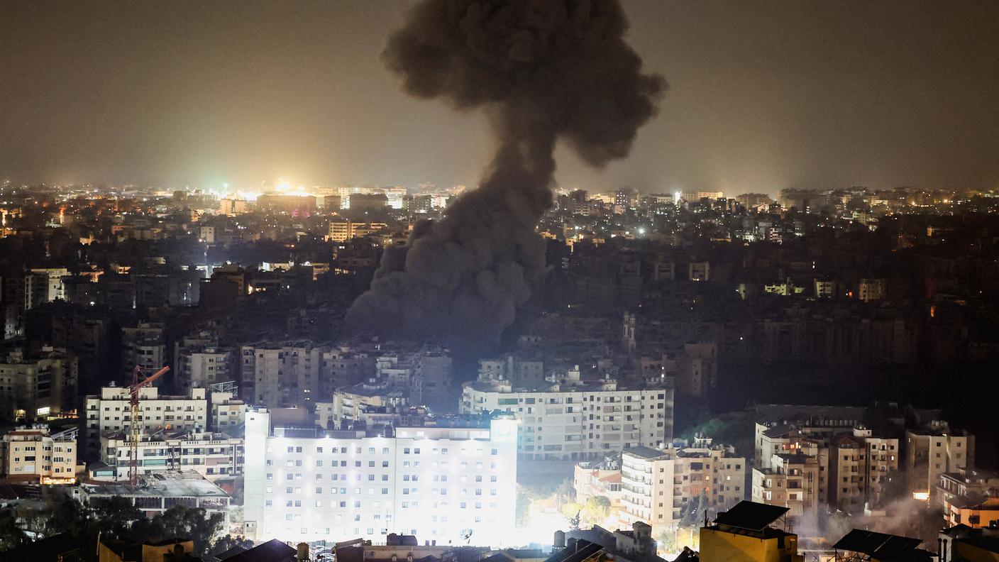 Bombe israeliane sulla capitale libanese