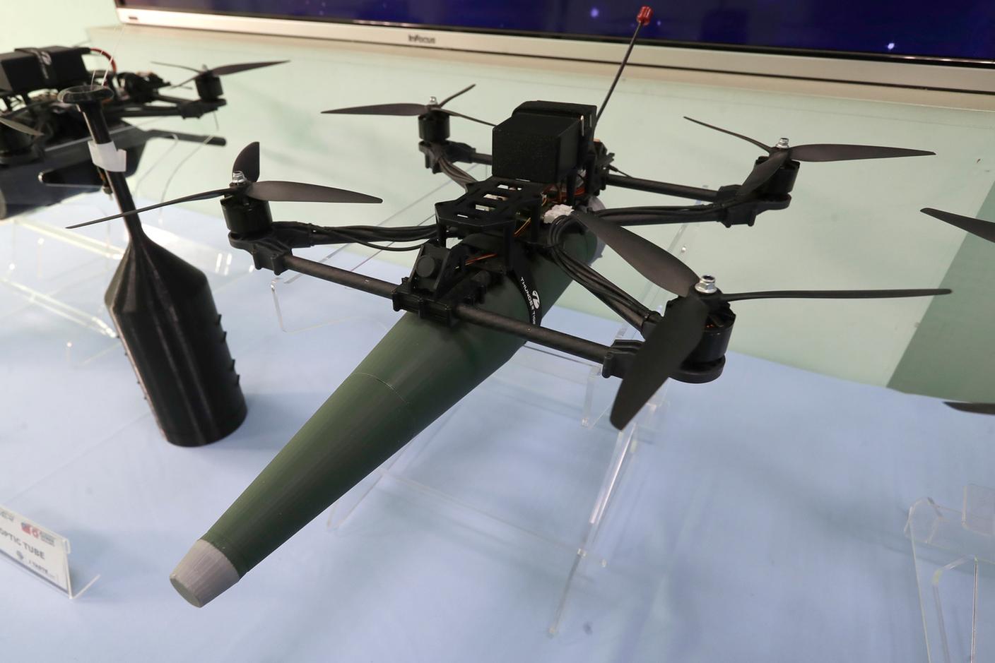 Un drone da combattimento del Thunder Tiger Group