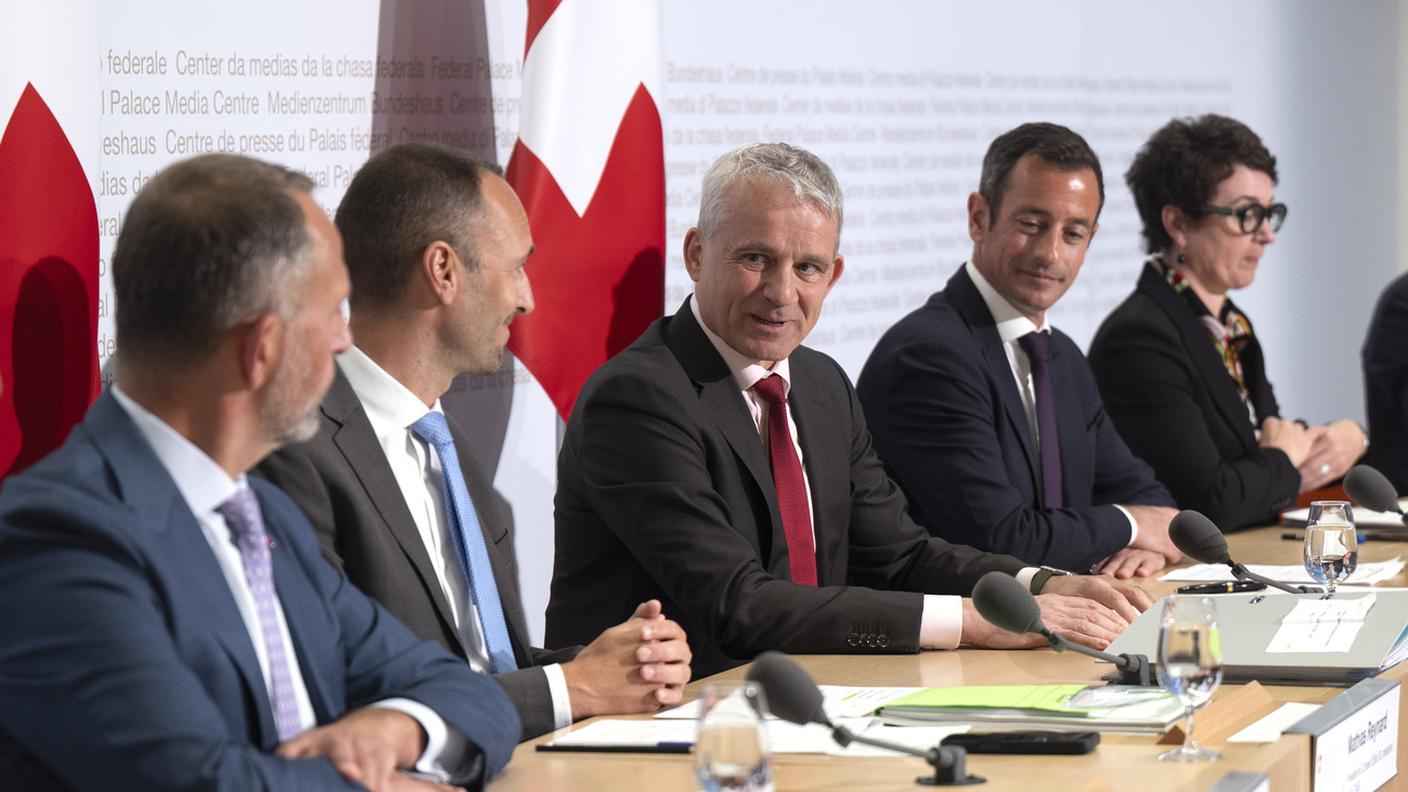 Lunedì a Berna durante la conferenza stampa