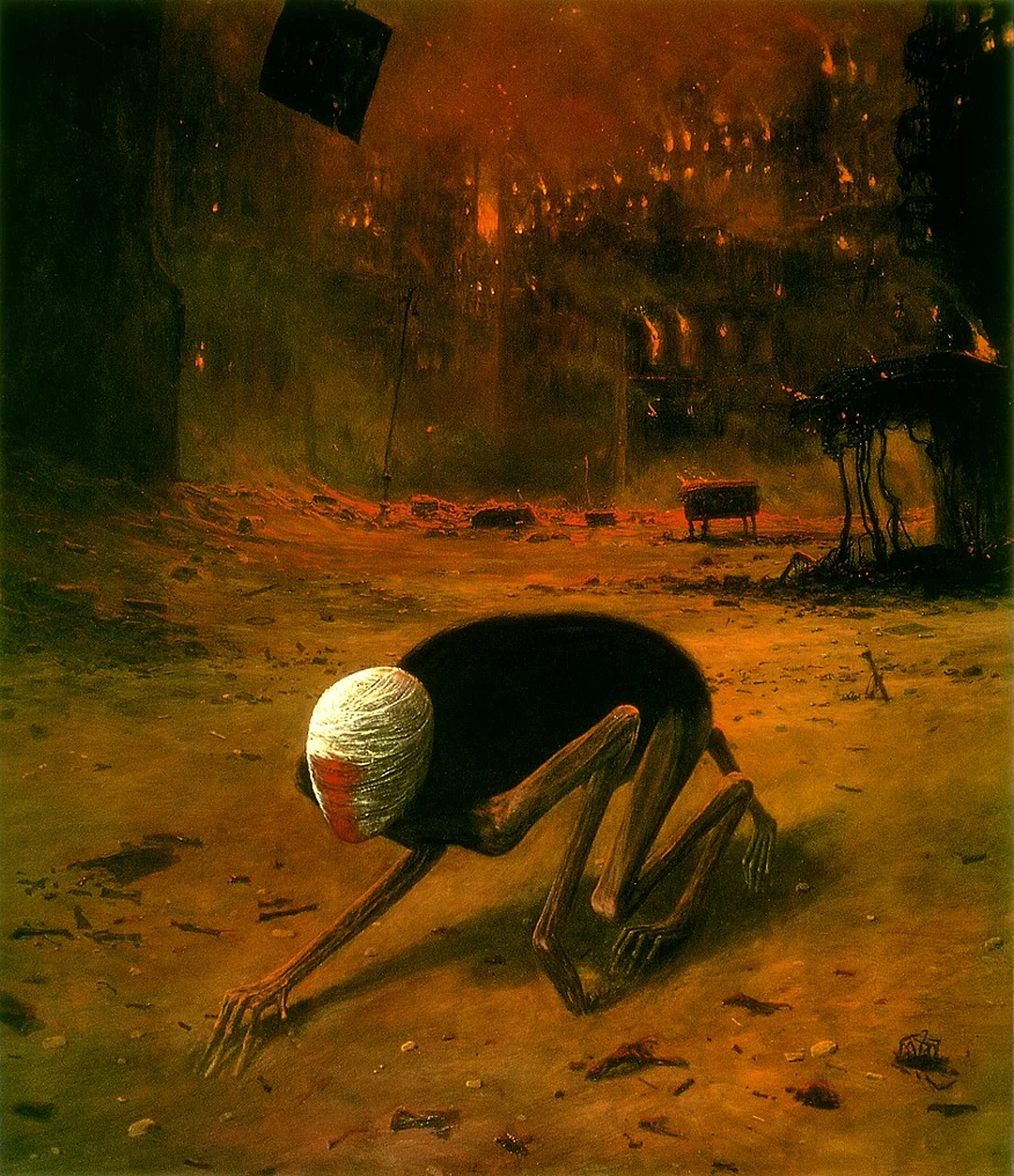 Dipinto di Zdzisław Beksiński