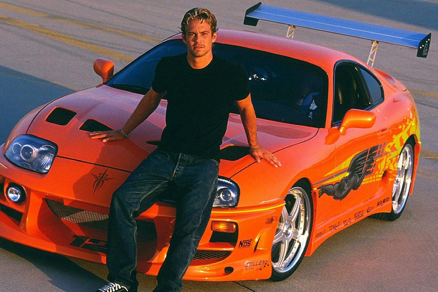 Paul Walker e la mitica Supra arancione