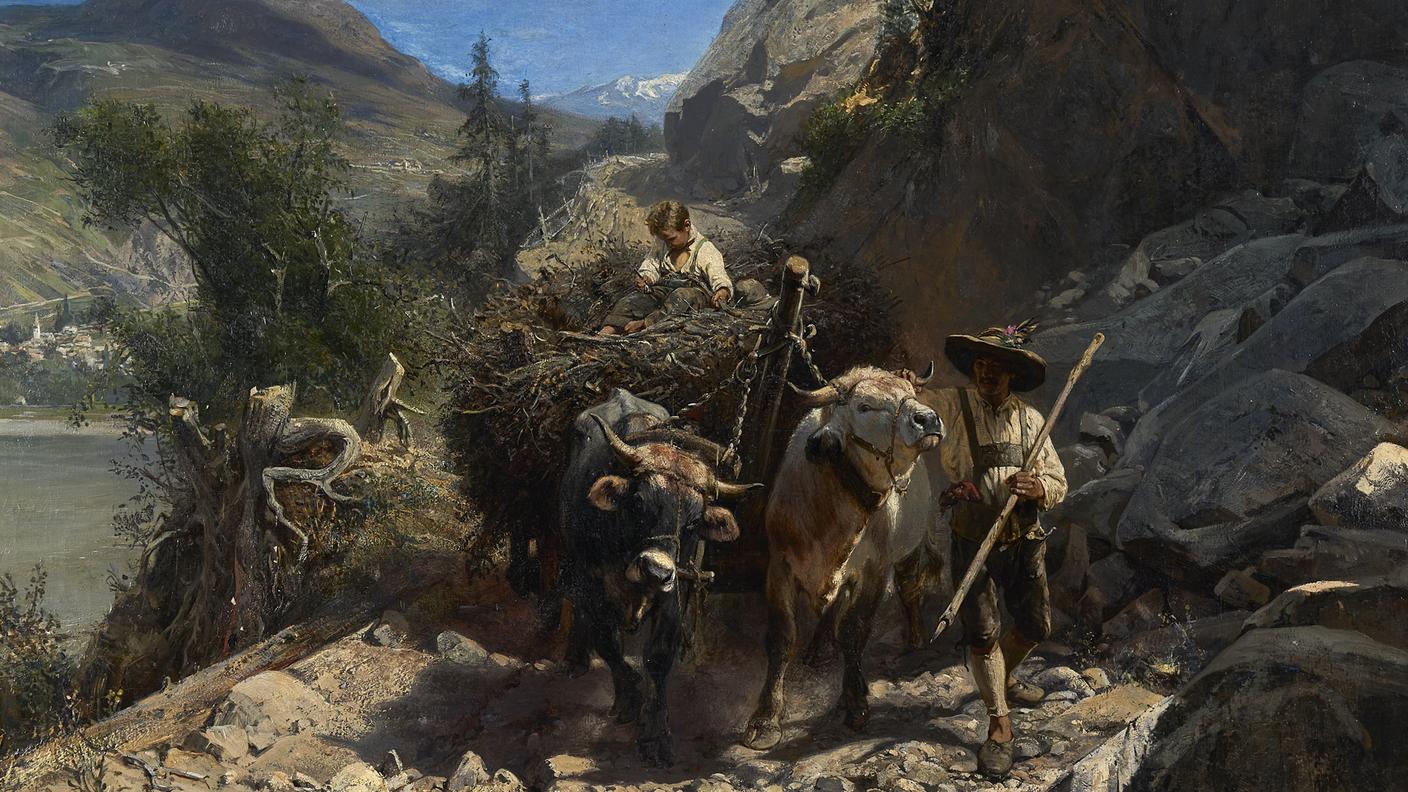 Paul Meyerheim - In discesa verso Bolzano (1872) 