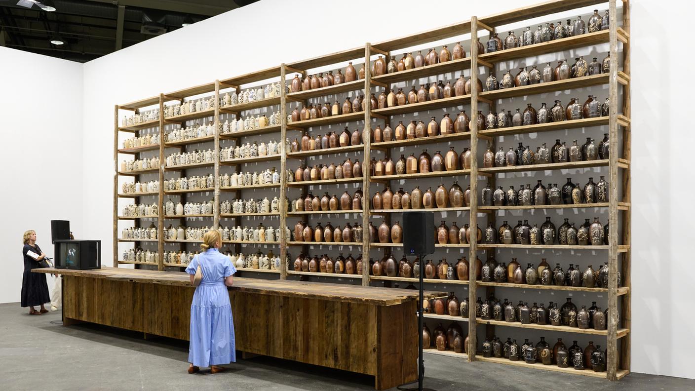 Theaster Gates, A libation in Uncertain Times, 2024, White Cube, Courtesy of Art Basel
