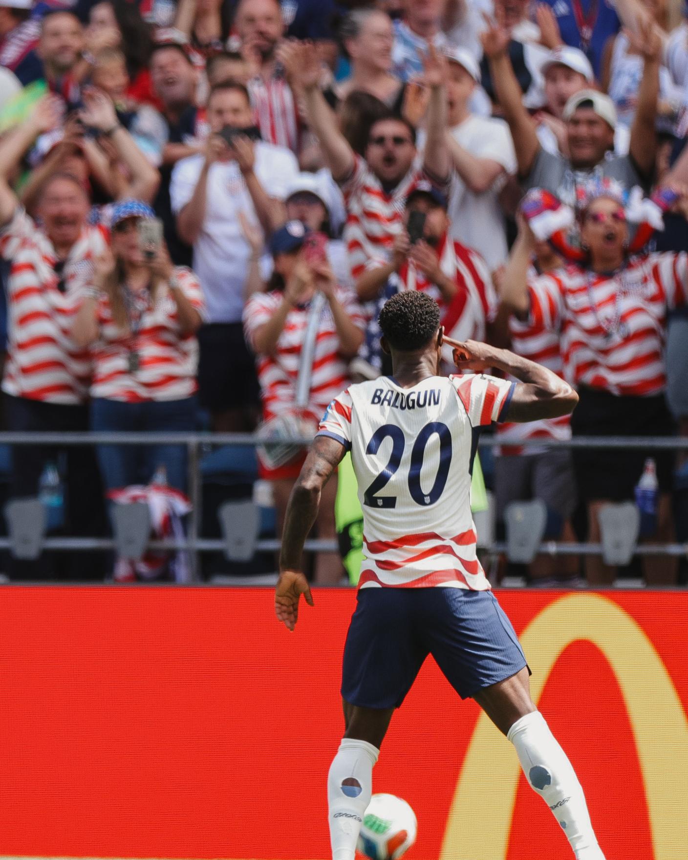 Balogun premiato due volte come MVP contro Paraguay e Australia