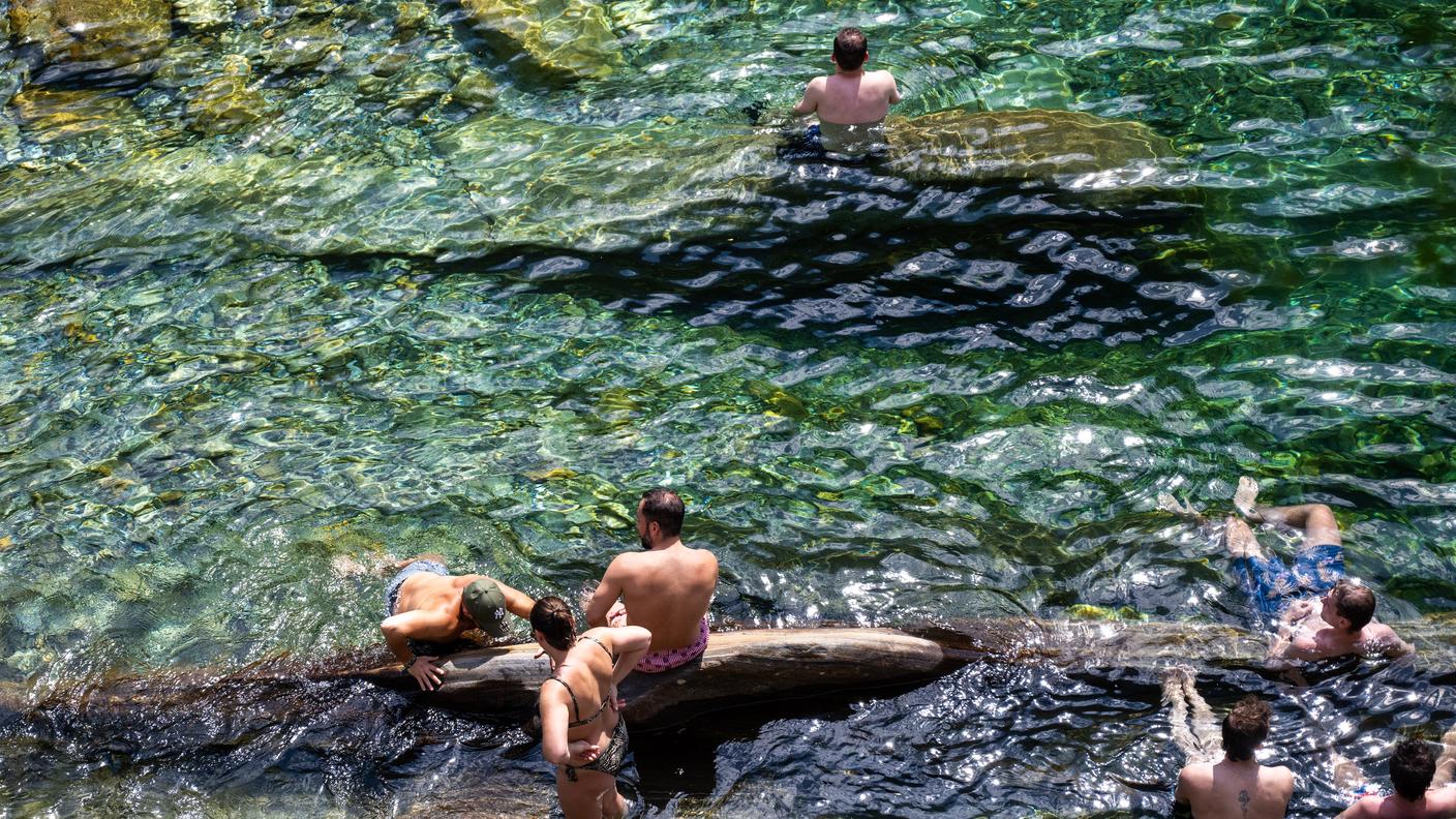 In cerca di refrigerio in Verzasca