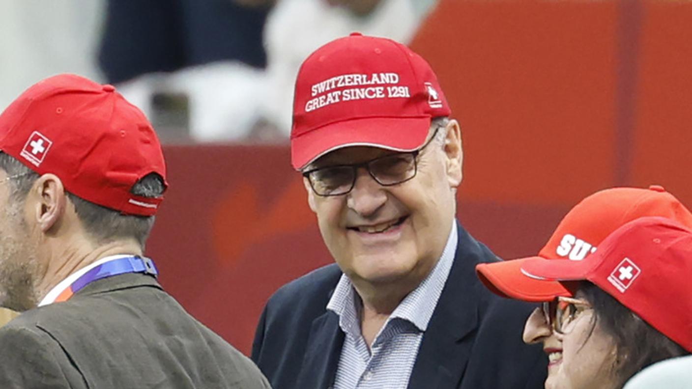Parmelin a Vancouver con il suo cappellino