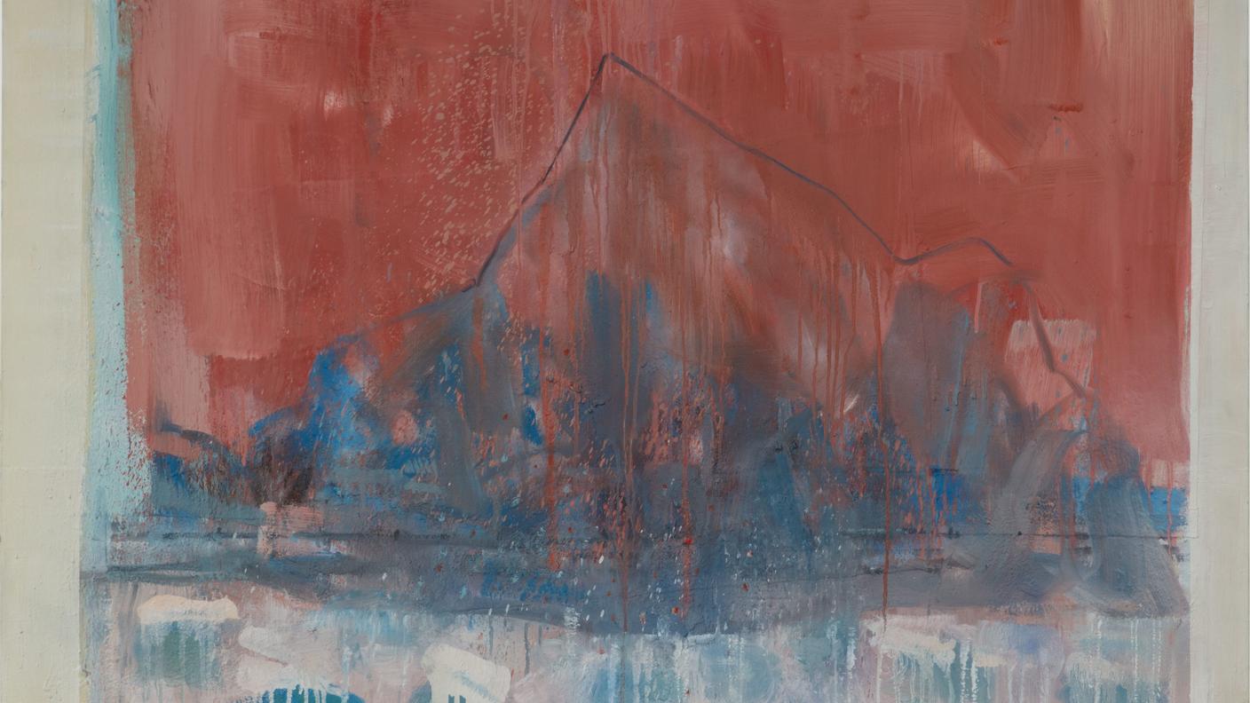 “La montagna ammalata” 134 x 145.5 cm olio su tela – 2025