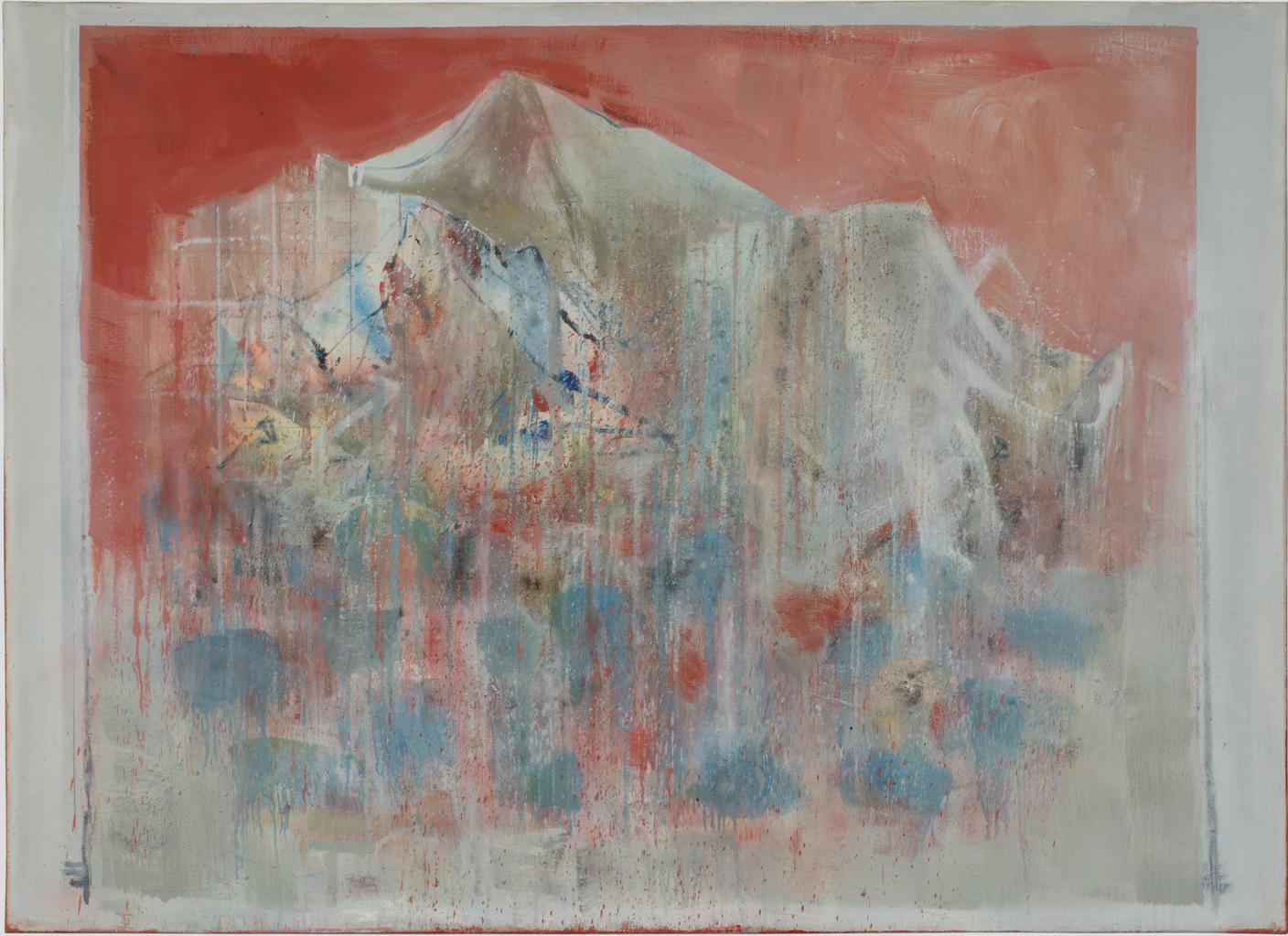 “La montagna ammalata” 135 x 184 cm olio su tela – 2025