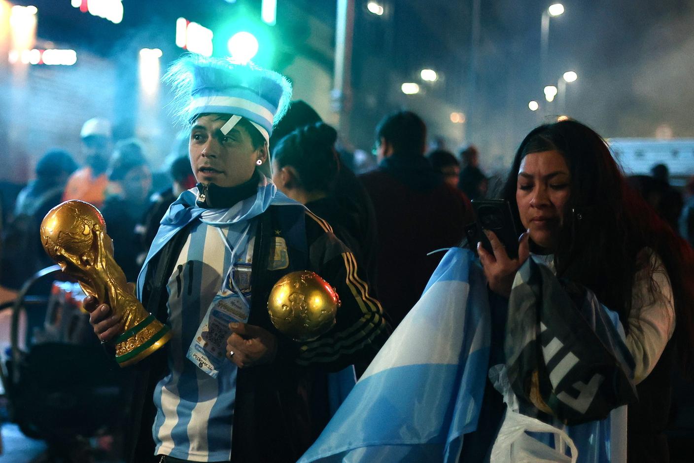 La delusione dei tifosi a Buenos Aires