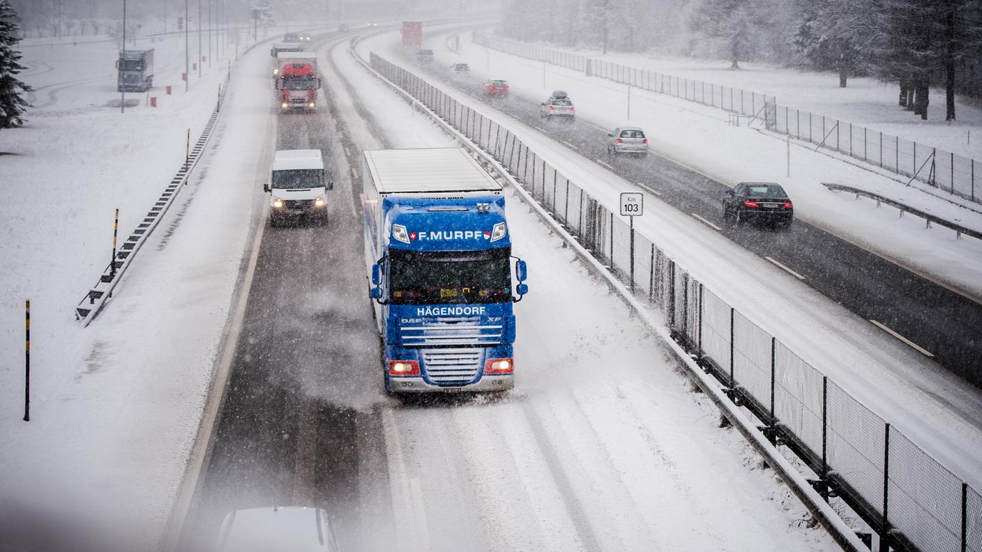 Neve sull'A2