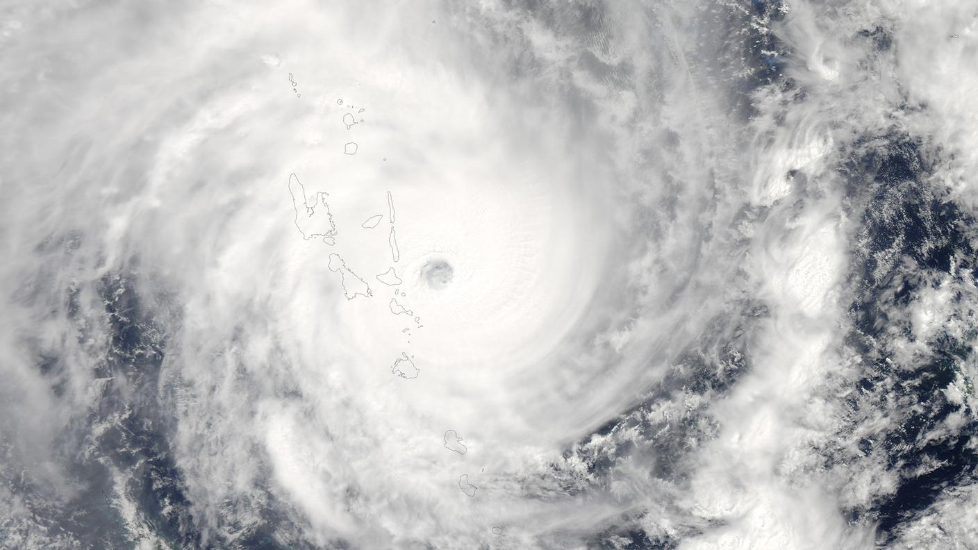 "Pam" fotografato il 13 marzo alle 13.30 dal satellite Aqua della Nasa