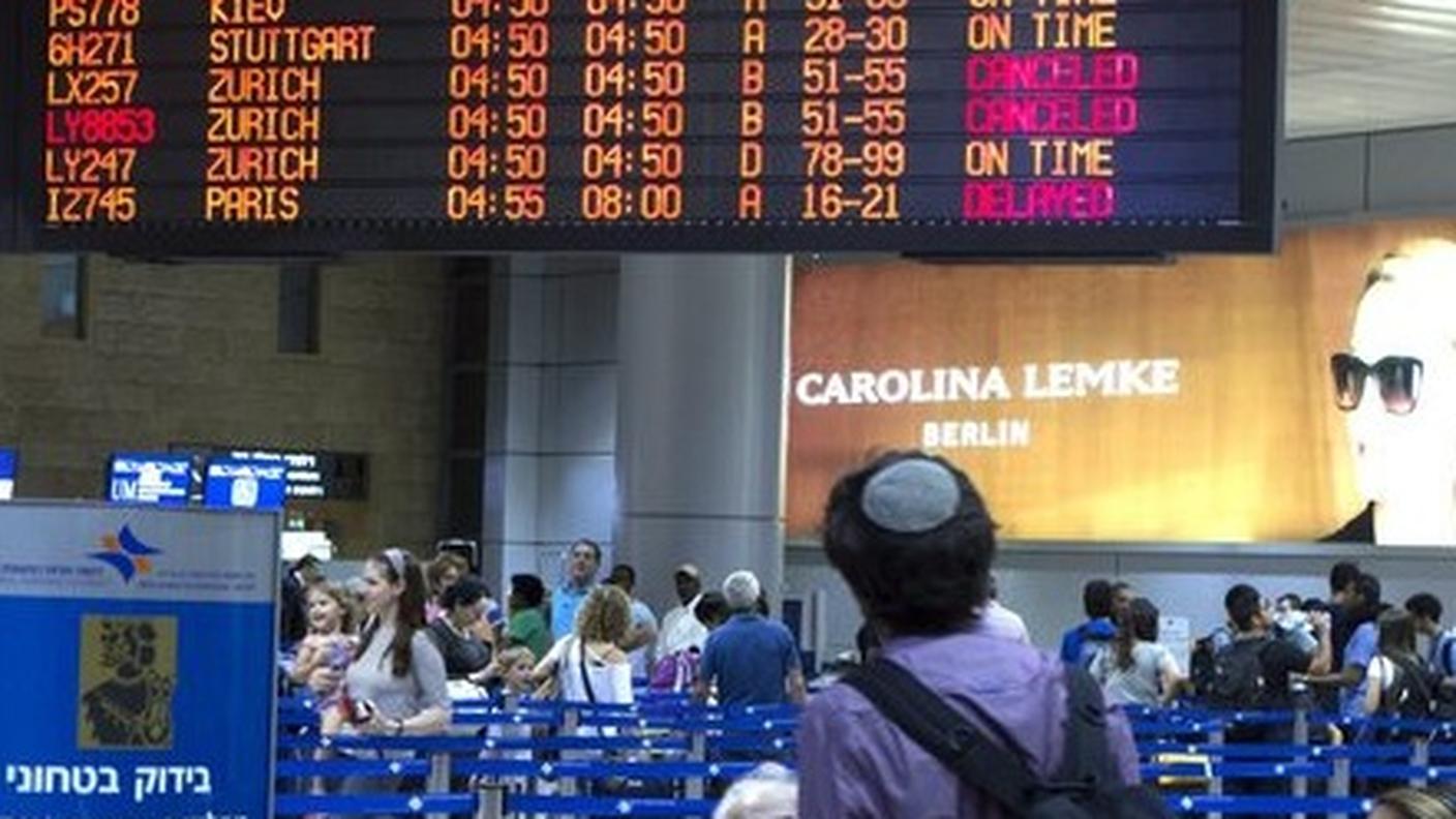 Sempre più voli cancellati a Ben Gurion