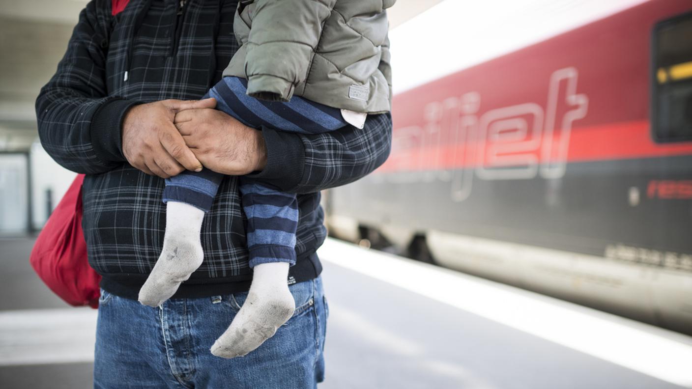 Profughi iracheni a Buchs (SG) nel settembre 2015