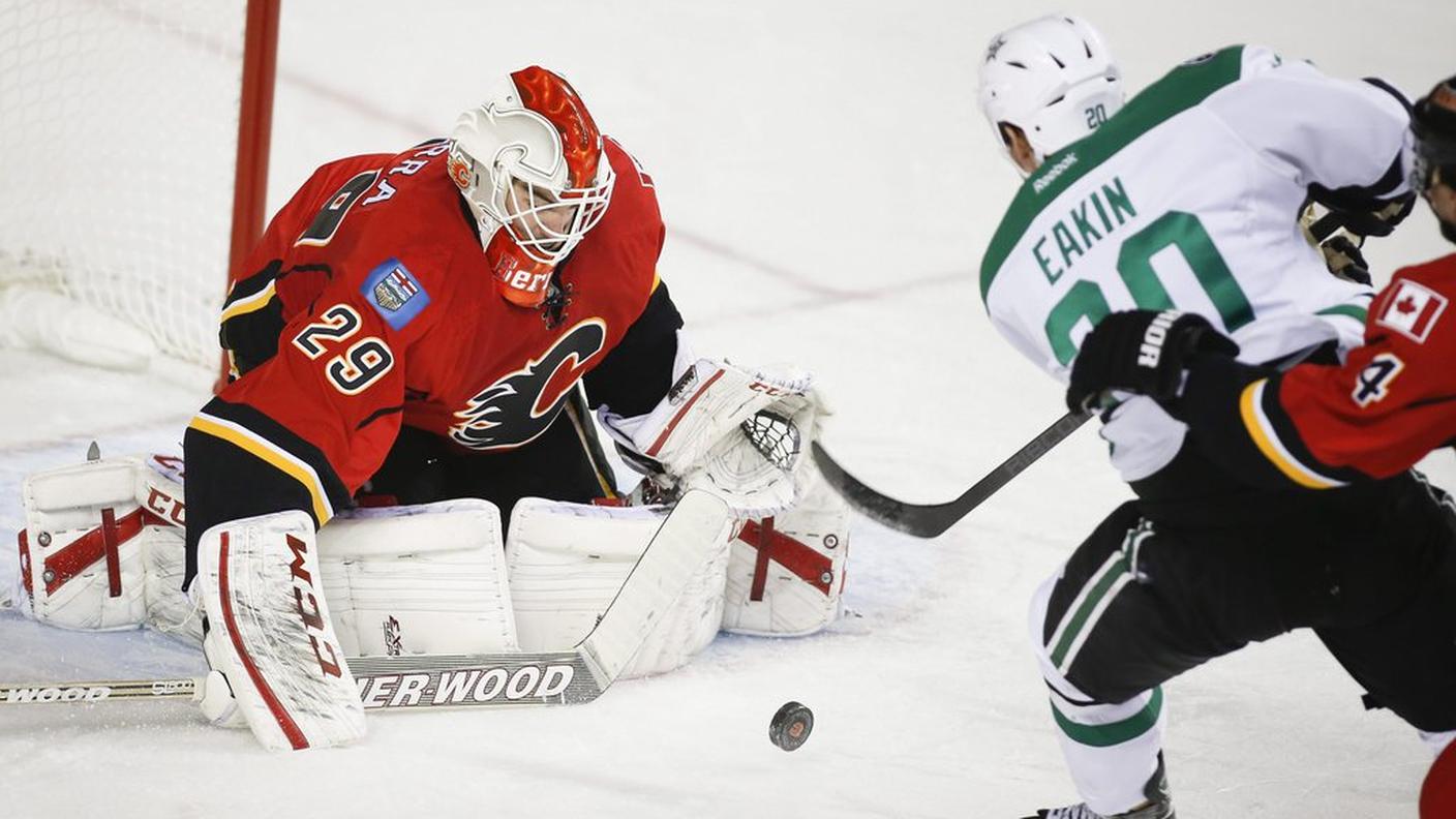 Berra para un tiro di Eakin