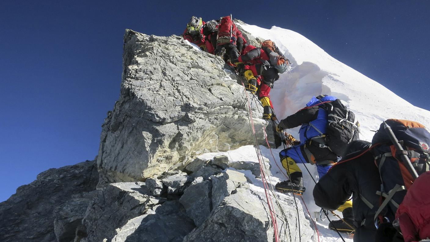 La cima dell'Everest