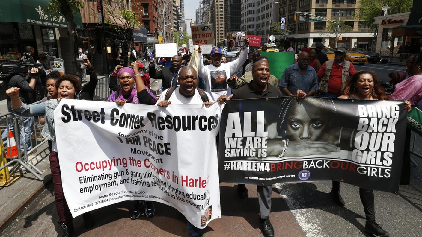 Manifestazioni nelle strade di New York