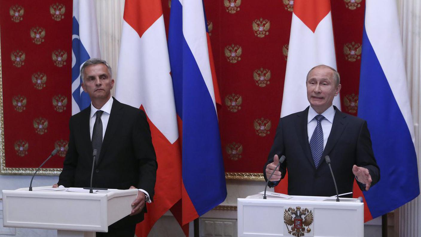 Vladimir Putin e Didier Burkhalter a Mosca di settimana scorsa