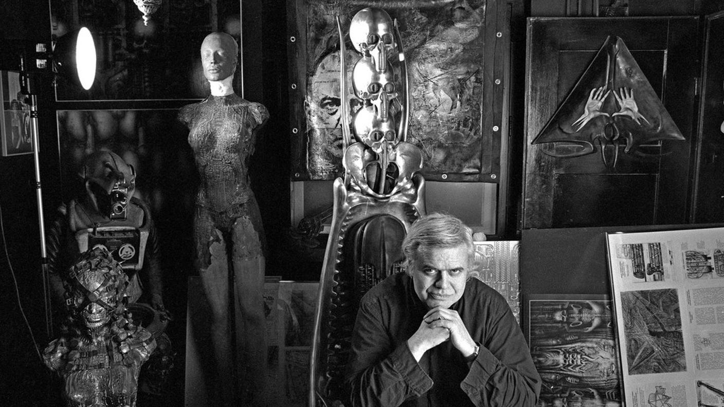 Giger a casa sua a Zurigo nel '95