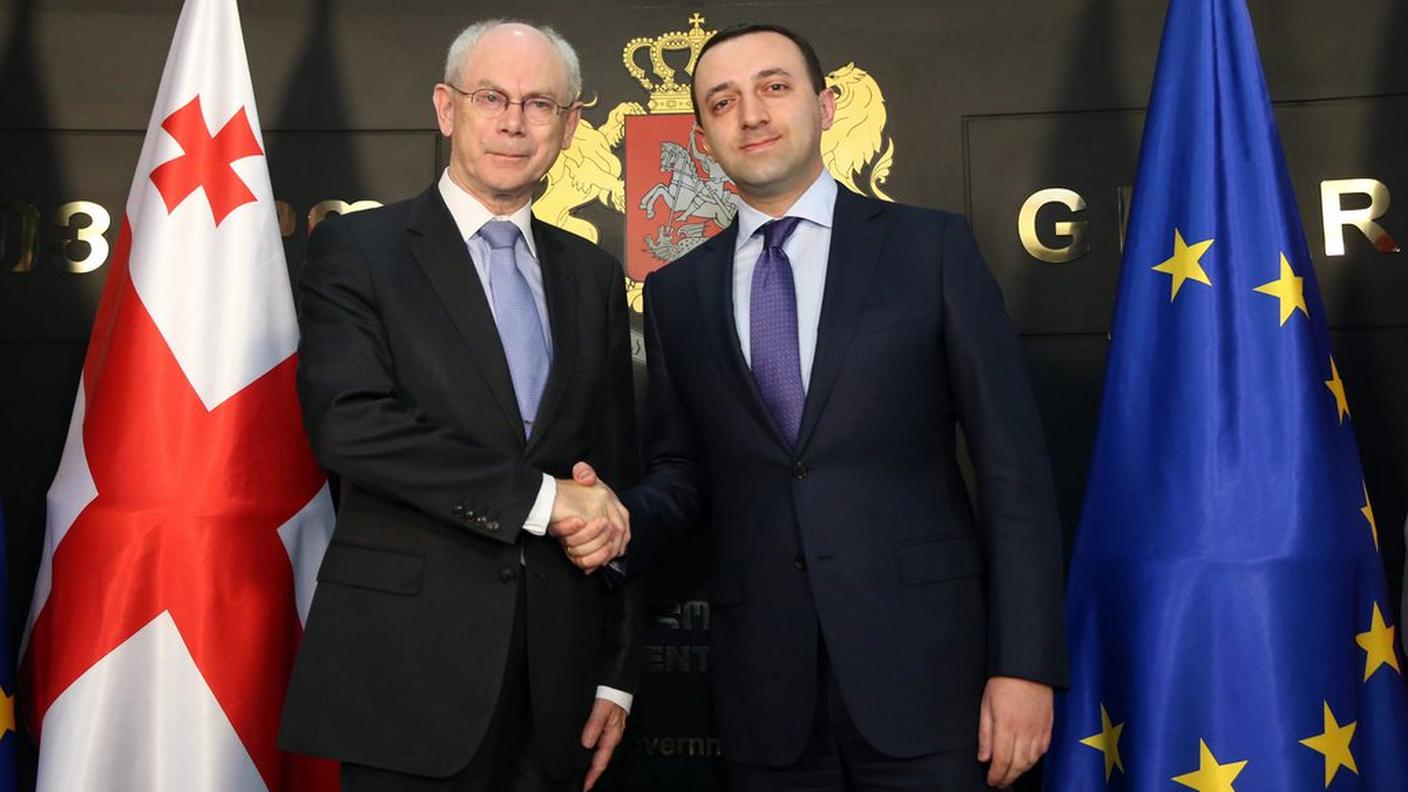 Herman Van Rompuy e  Irakli Garibashvili