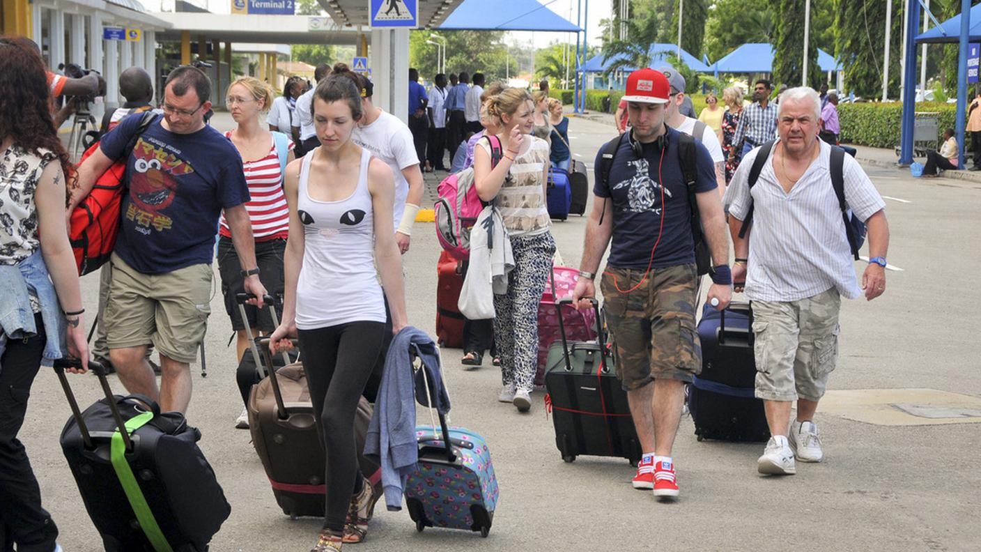 Turisti britannici rimpatriati giovedì
