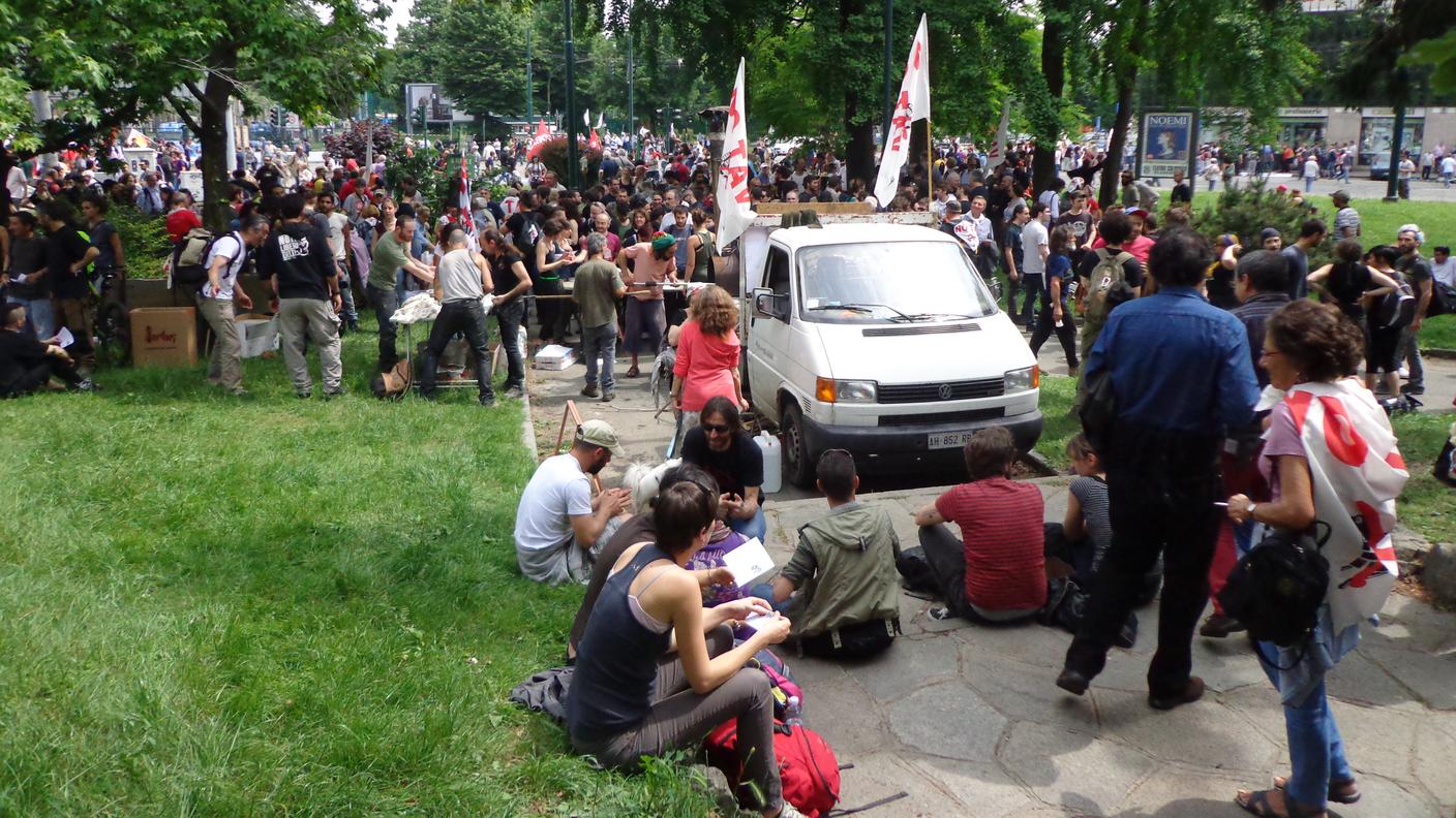 Il corteo si prepara