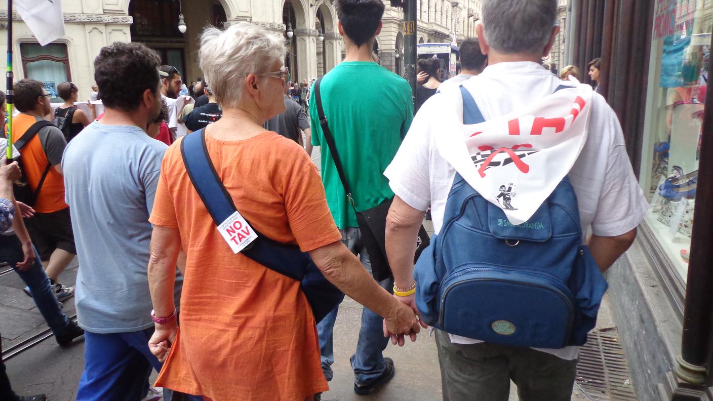 Una manifestazione pacifica