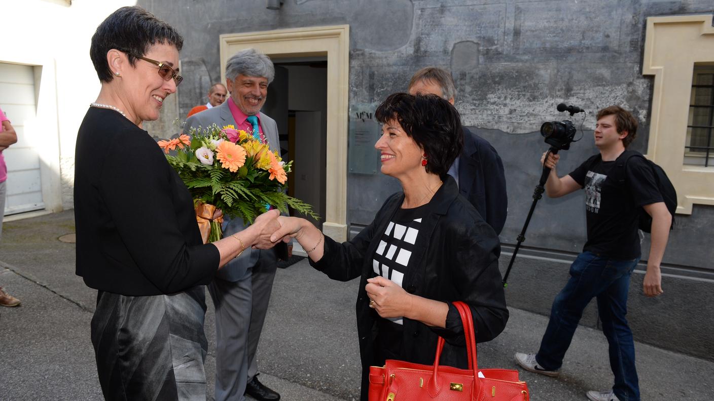 Doris Leuthard in Valle di Muggio