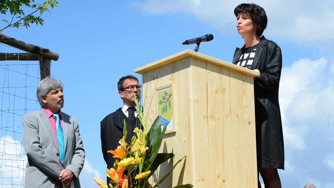 Doris Leuthard in Valle di Muggio
