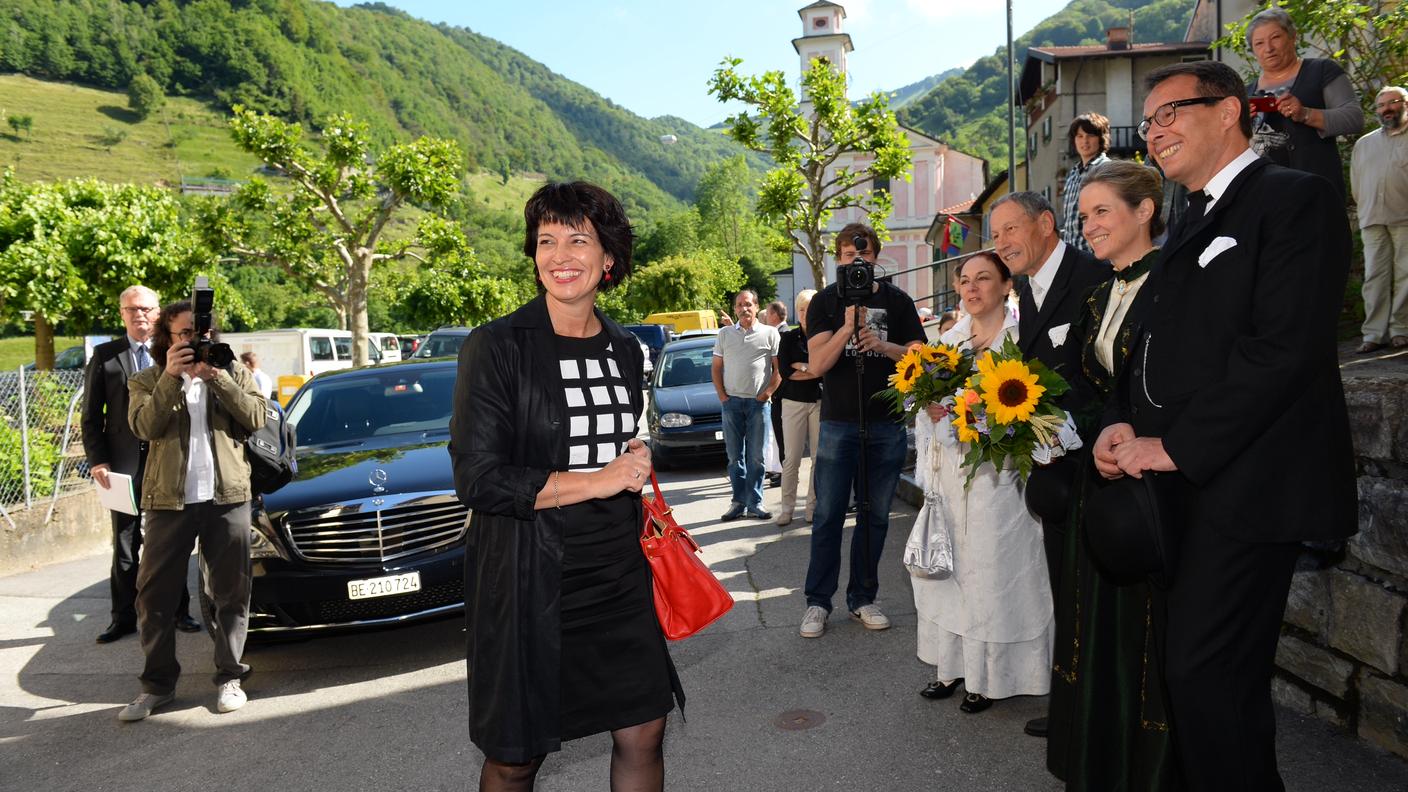 Doris Leuthard in Valle di Muggio