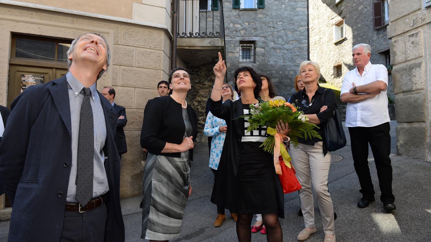 Doris Leuthard in Valle di Muggio
