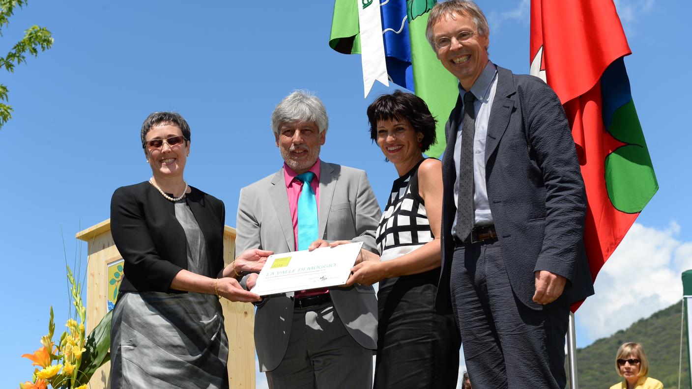 Doris Leuthard in Valle di Muggio