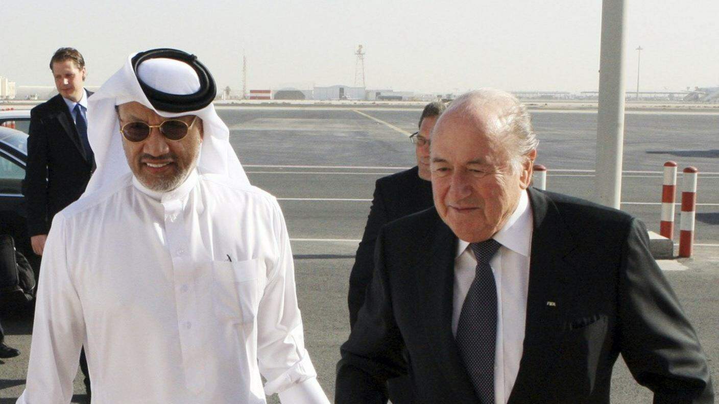 Mohammed Bin Hammam con Sepp Blatter