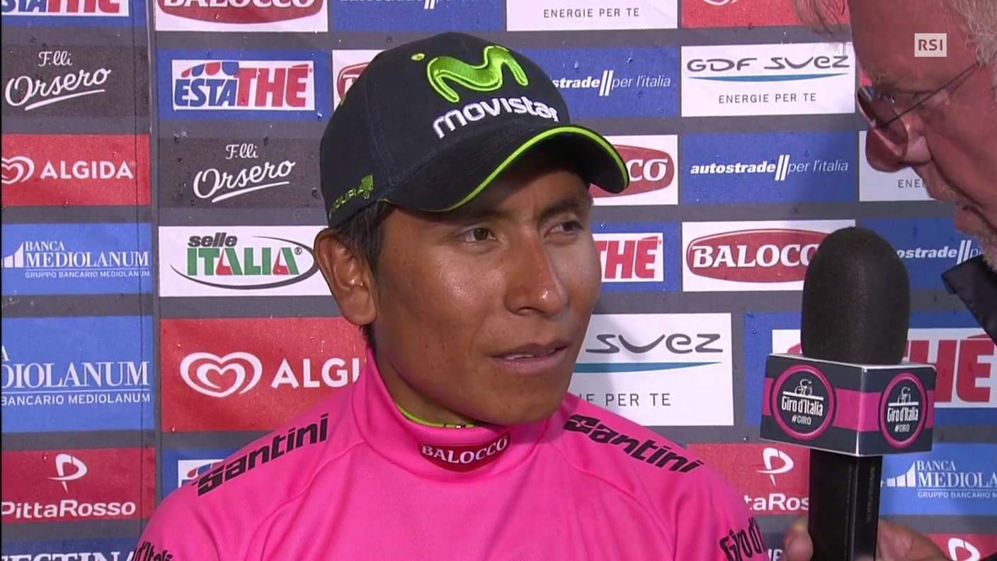 21a tappa Giro d'Italia, l'intervista a Nairo Quintana (01.06.2014)