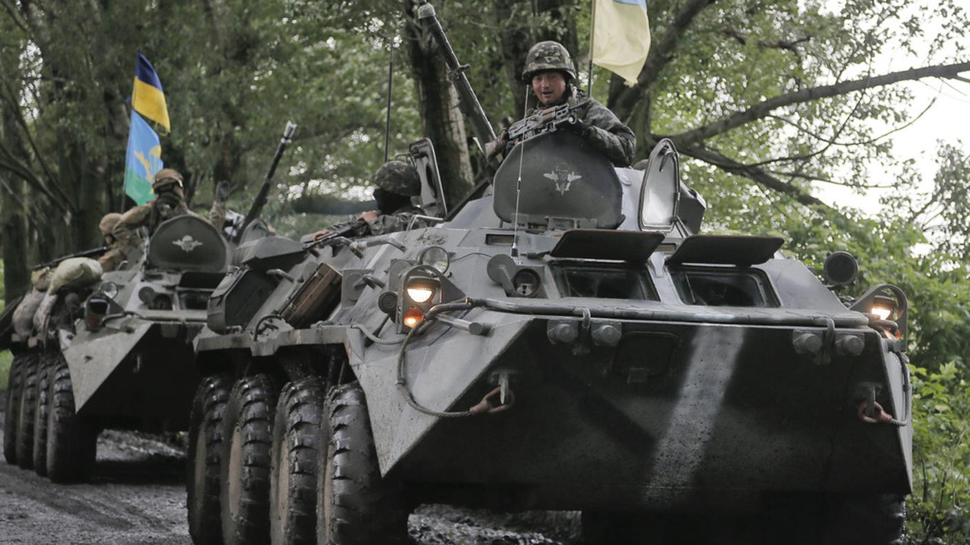 Le truppe ucraine nella regione di Sloviansk