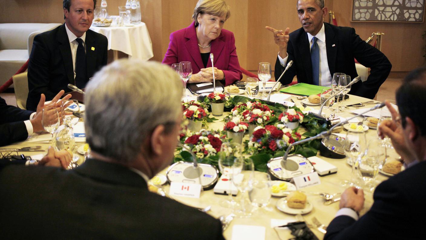 Mercoledì sera a Bruxelles: cena di lavoro per i partecipanti al G7