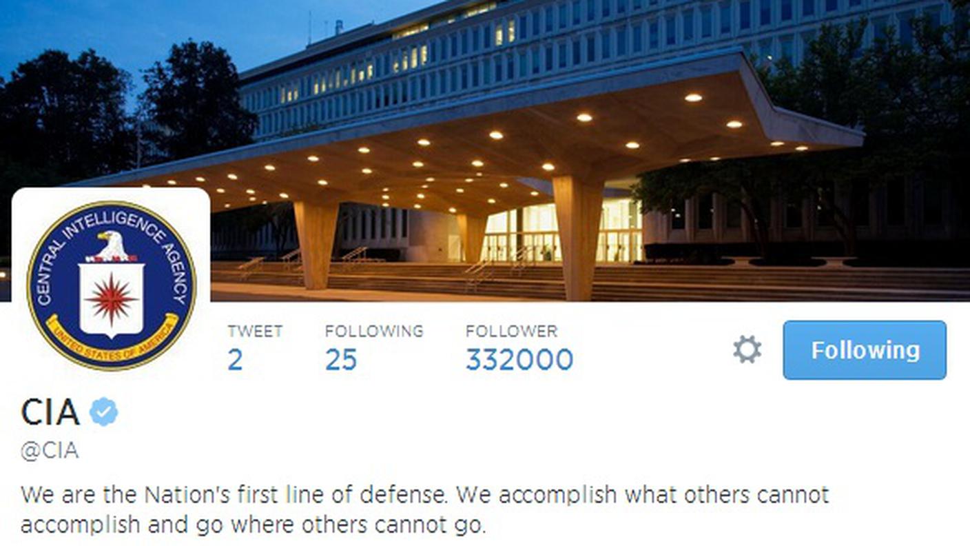Il profilo dell'agenzia su Twitter