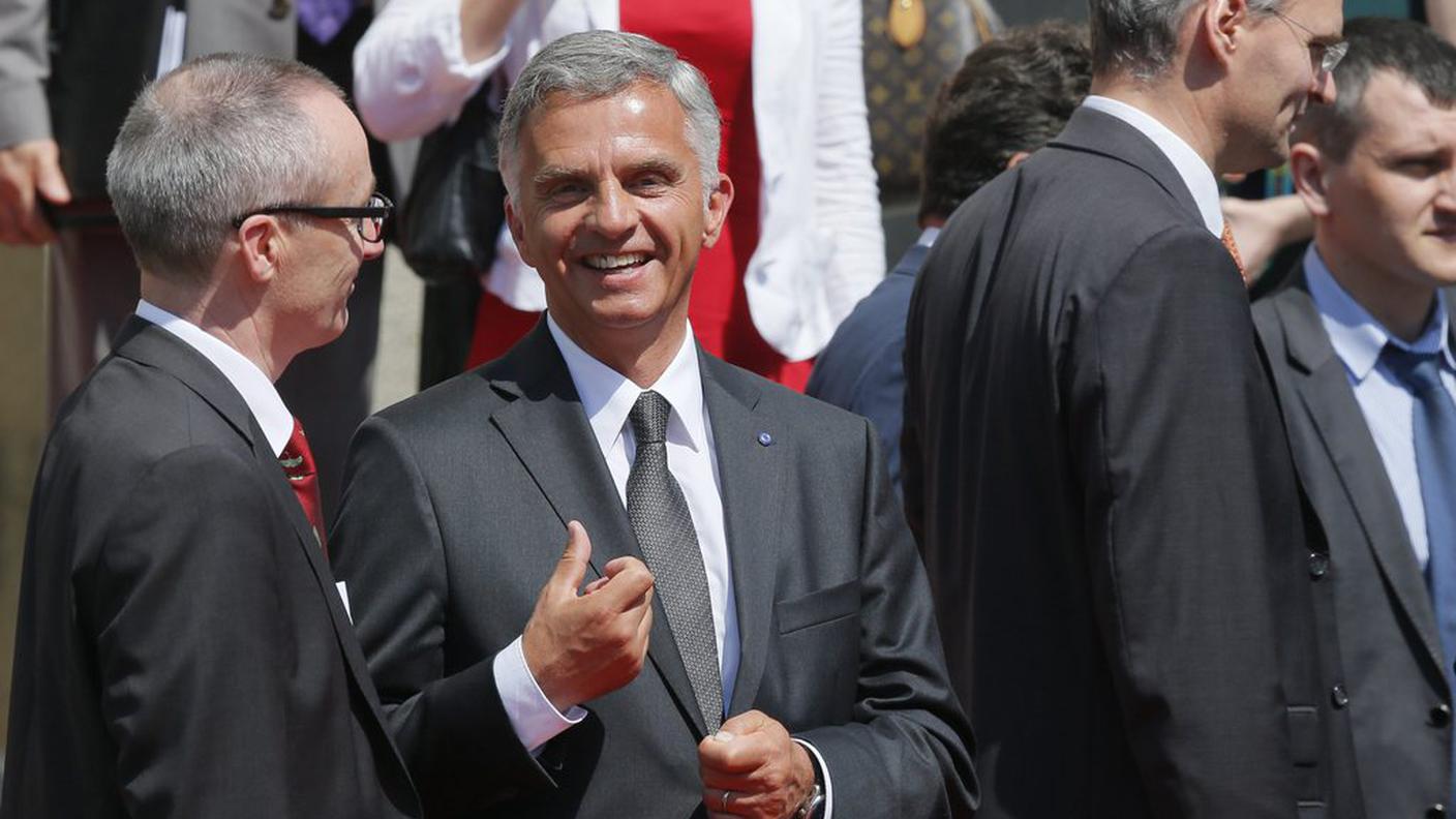 Burkhalter alla cerimonia di giuramento di Iatseniuk