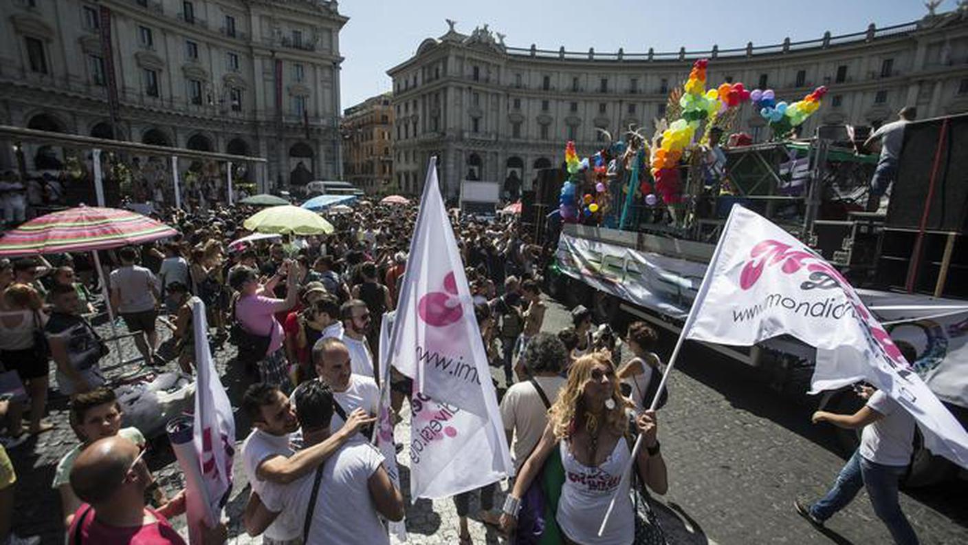 Un momento del corteo