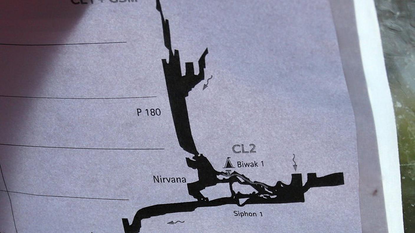 La mappa della grotta