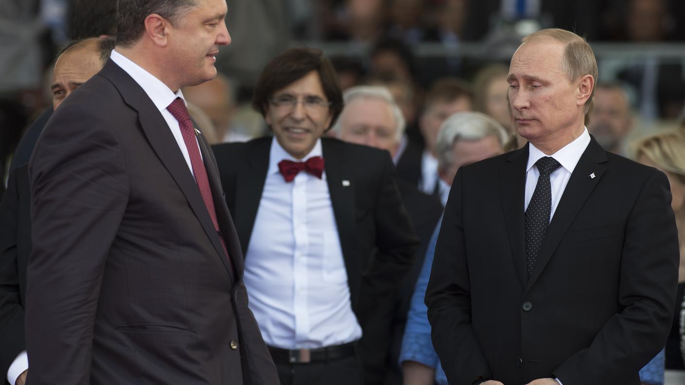 Poroshenko e Putin insieme in Francia
