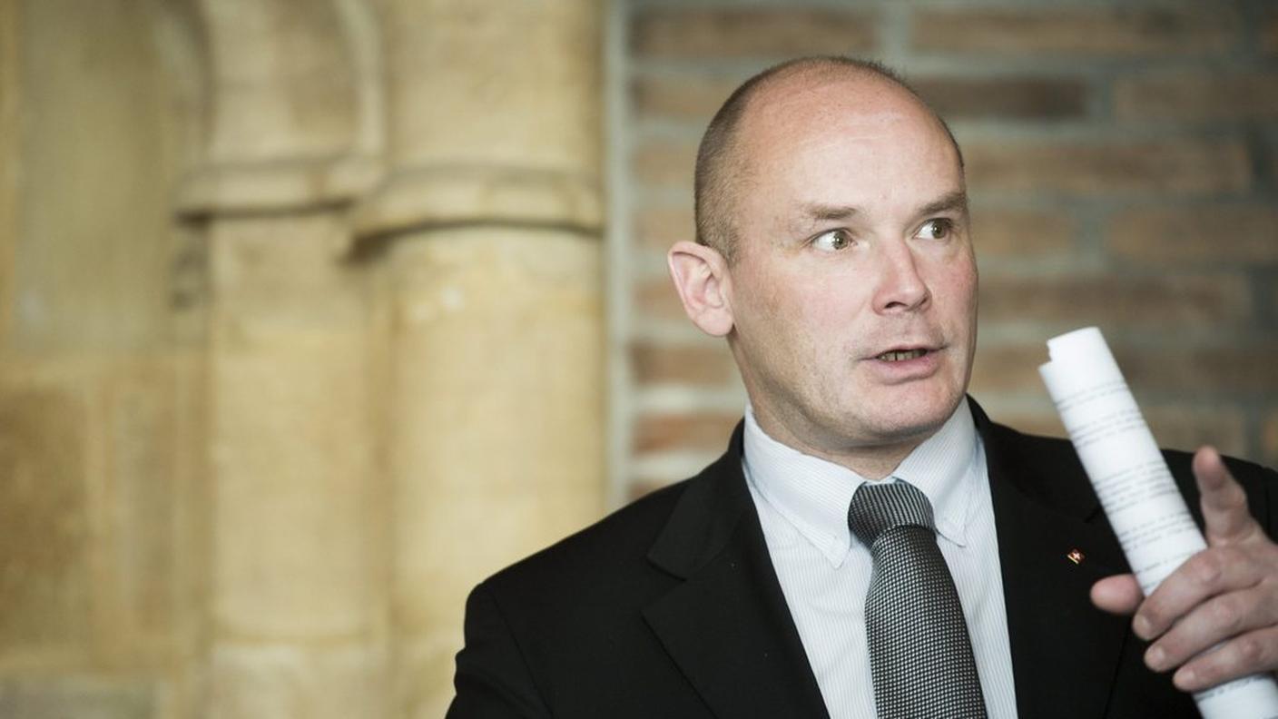 Yvan Perrin dopo l'elezione nel 2013