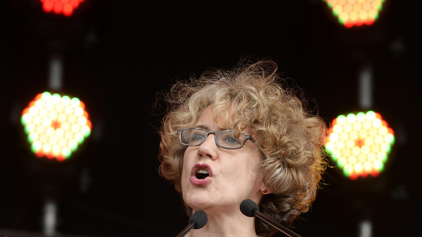 La sindaca Corine Mauch ha tenuto un discorso sabato pomeriggio